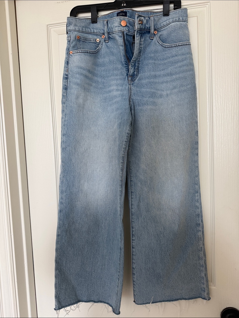 J-Crew High-Rise Light Blue Wide Leg Jeans for Women